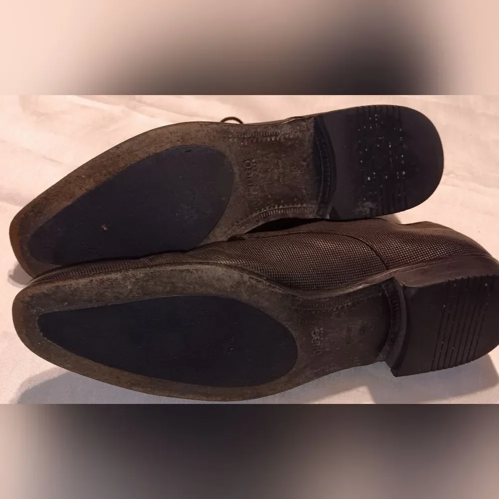 Hugo Boss Textured Leather Oxford Men's Size 10